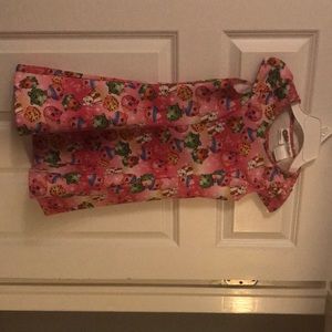 Girls Size 7 Shopkins fun short sleeve dress